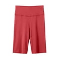 thumbnail image 1 of Women Shorts Casual Women's Summer Solid Color Lightweight Shorts Mid Thigh Length Underwear Layer for Casual Home Wear Red XXXL, 1 of 3