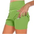 thumbnail image 1 of Women Shorts under $5! Xqxayjr Women's 2 in 1 Athletic Running Shorts High Waisted Workout Casual Gym Sweat Shorts Comfy Liner with Pockets Shorts, 1 of 9