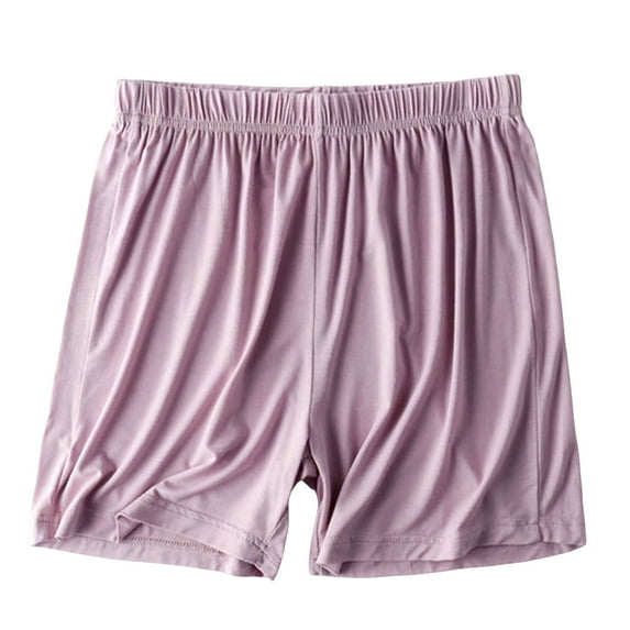 Women Shorts Summer Thin Casual Pajamas Loose Home Clothes Cotton Elastic Waist Solid Color Workout Comfy Soft Shorts