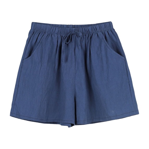 Women Shorts Summer Women Shorts Elastic High Waist Loose Drawstring Sport Above Knee Length Pockets Jogging Homewear Short Pants Pajama Shorts Women