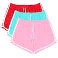 thumbnail image 1 of Women Shorts under $5! Xqxayjr 3 Packs Soft Comfy Booty Cotton Workout Pants Breathable Lounge Dolphin Shorts Cycling Hiking Pants for Women, 1 of 8