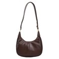 thumbnail image 1 of Women Shoulder Bag Adjustable Strap Crescent Bag Pu Leather Bag For Work Decor Bag (Coffee), 1 of 10