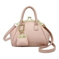 thumbnail image 1 of Women Shoulder Bag Commuting Bag PU Leather Handbag Kiss Lock Crossbody Bag, 1 of 20