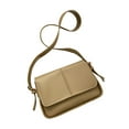 thumbnail image 1 of Women Shoulder Bag Fashionable Versatile Portable Large Capacity PU Leather Women Bag for Daily Shopping Khaki Free Size, 1 of 8