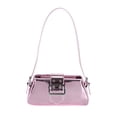 thumbnail image 1 of Women Shoulder Bag Glossy Handbag Stylish Tote Bag for Vacation Summer Party Pink, 1 of 7