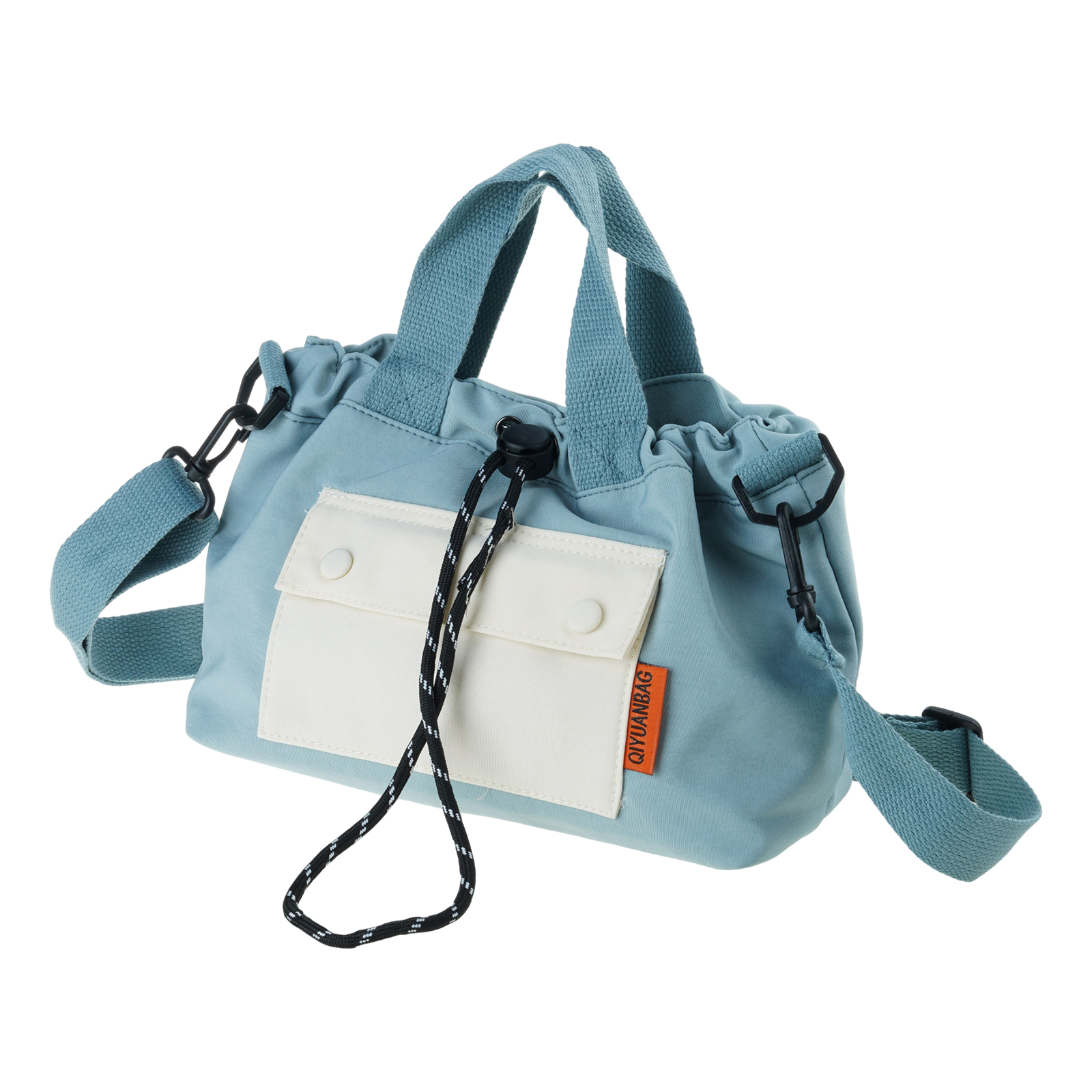 Women Shoulder Bag Korean Styles Crossbody Bag Drawstring Messengers Bag Commuting Bag Canvas Bucket Bag Handbag