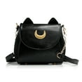 thumbnail image 1 of Women Shoulder Bag Moon Female Lady Handbag Kitty Cat Ears Faux Leather Purse, 1 of 6
