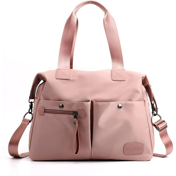 Women Shoulder Bag Nylon Handbag Casual Top Handle Bag Multi Pocket Crossbody Bag