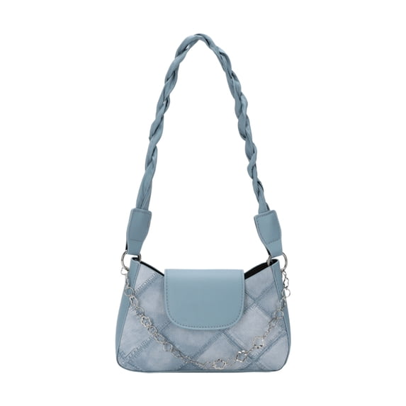 Women Shoulder Bag Plaid Print, Patterned Tote for Daily Use