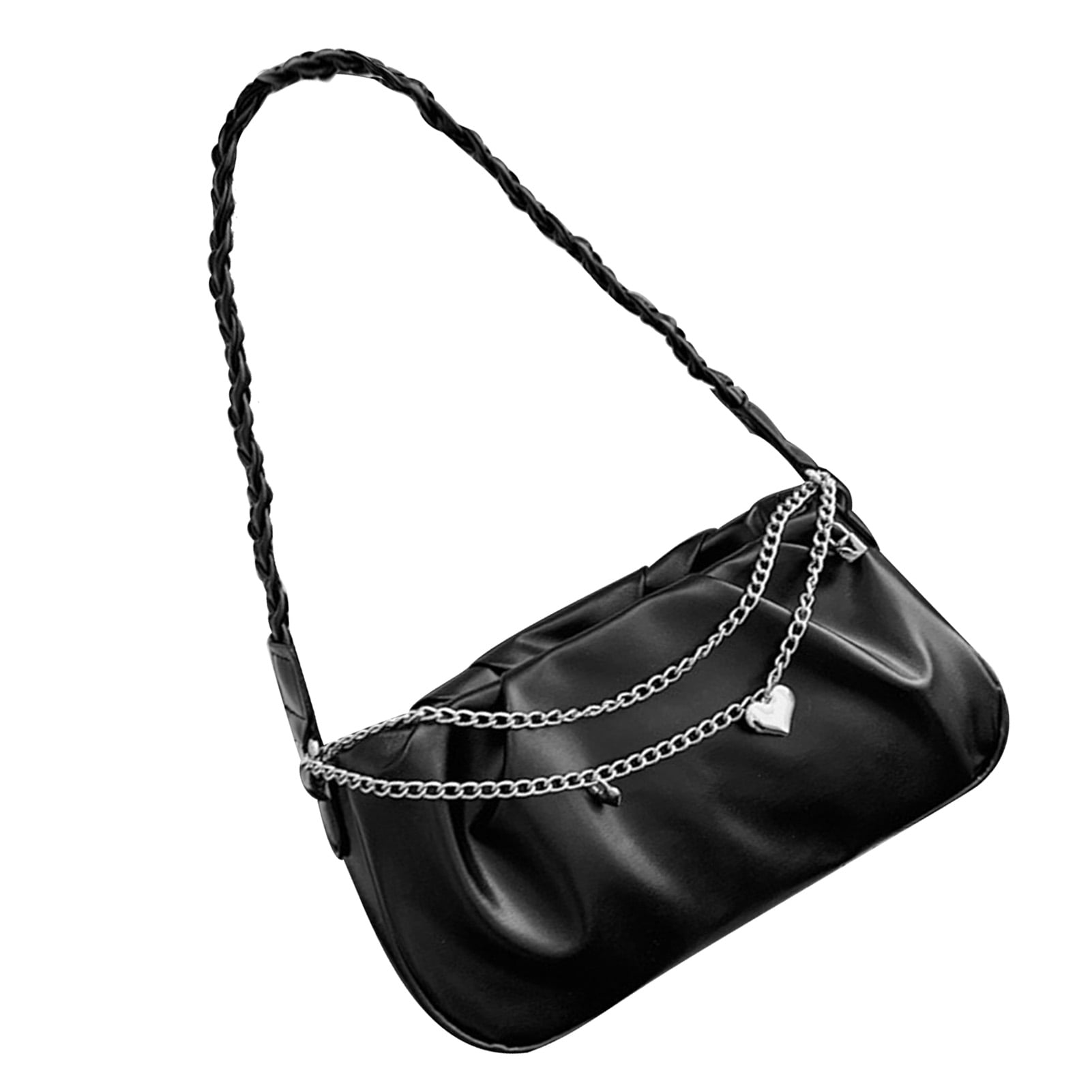 LADIES ELEGANT ZIPPER CLUTCH SHOULDER BAG main image 0
