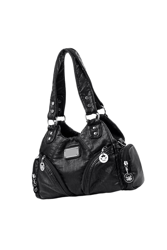 Women Shoulder Bag Retro Crossbody Bag Commuting Bag Fashion Handbag Stylish Motorcycle Bag Messengers Bag