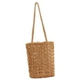 Women Shoulder Bag Woven Handbag Foldable Elegant Bohemian Purses