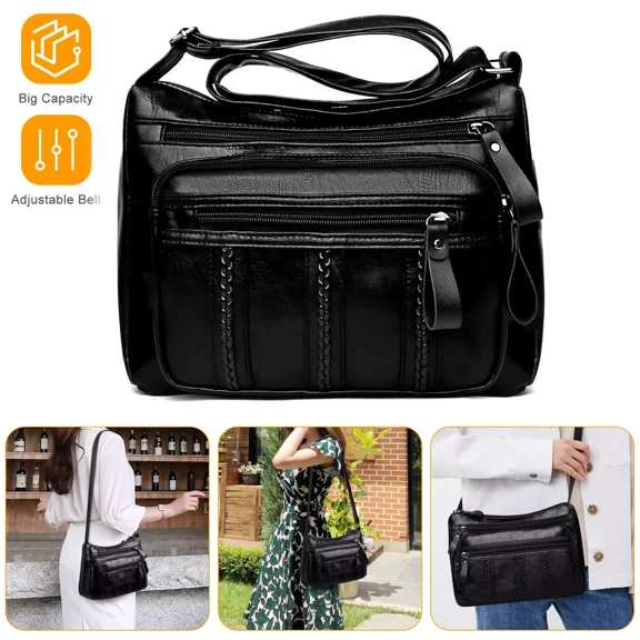 Women Shoulder Handbag Cross Body Pouch Bag Leather Cell Phone Purse Wallet Case