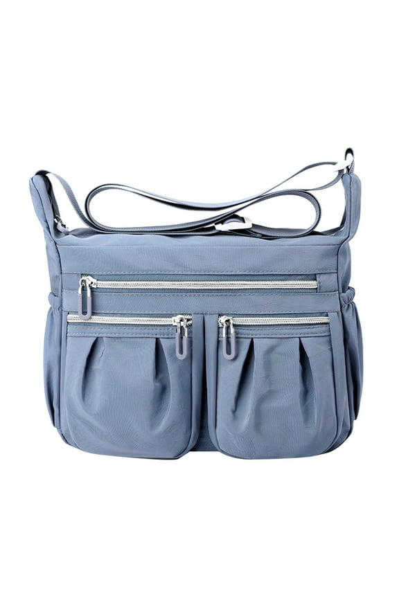 Women Shoulder Handbag Multiple Pockets Bag Ladies Crossbody Purse Waterproof Nylon Travel Anti Theft Satchel