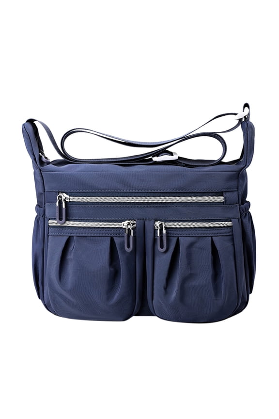 Women Shoulder Handbag Multiple Pockets Bag Ladies Crossbody Purse Waterproof Nylon Travel Anti Theft Satchel