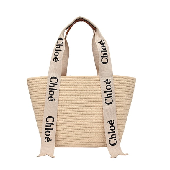 Women Shoulder Handbag Summer Women Straw Beach Shopping Tote Bag