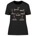 thumbnail image 1 of Women Silhouettes Yoga T-Shirt Women -Image by Shutterstock, Female x-Large, 1 of 2