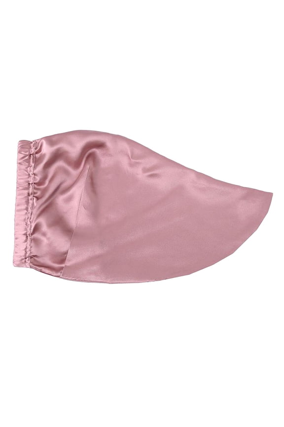 Women Silk Hats Hair Night Sleeping Hair Bonnet Hat Pink