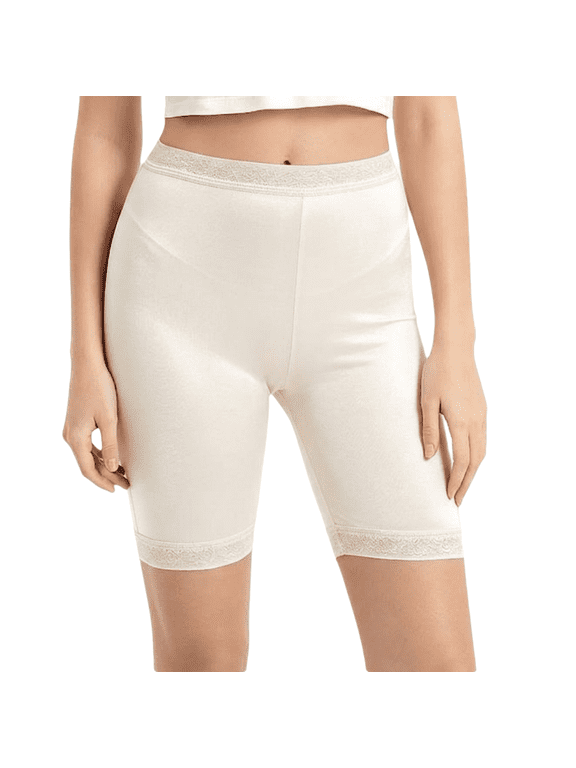 Women Silk Pettipants Shorts Culotte Slip Mulberry Silk Half Slips Bloomers Split Skirt