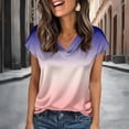 thumbnail image 1 of Women Silk Satin Tops Short Sleeve V Neck Dressy Blouse Business Casual Shirts Ladies Elegant Outfits Dark Purple M, 1 of 5