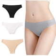 thumbnail image 1 of Women's Summer Sexy Briefs Women Silky Comfy Low Waist Breathable Sexy Nylon Has Elasticity Underpant Plus Size Comfortable Sport Briefs Panties for Women, 1 of 6