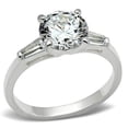 thumbnail image 1 of Women Silver 925 Sterling Silver Ring with AAA Grade CZ in Clear - Size 5, 1 of 1