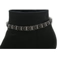 thumbnail image 1 of Women Silver Metal Boot Chain Mayan Green Red Shoe Charm Bracelet, 1 of 13