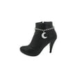 thumbnail image 1 of Women Silver Metal Chain Boot Bracelet Shoe Charm Jewelry Half Moon, 1 of 9