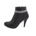 thumbnail image 1 of Women Silver Metal Chain Double Strand Boot Bracelet Anklet Shoe, 1 of 10