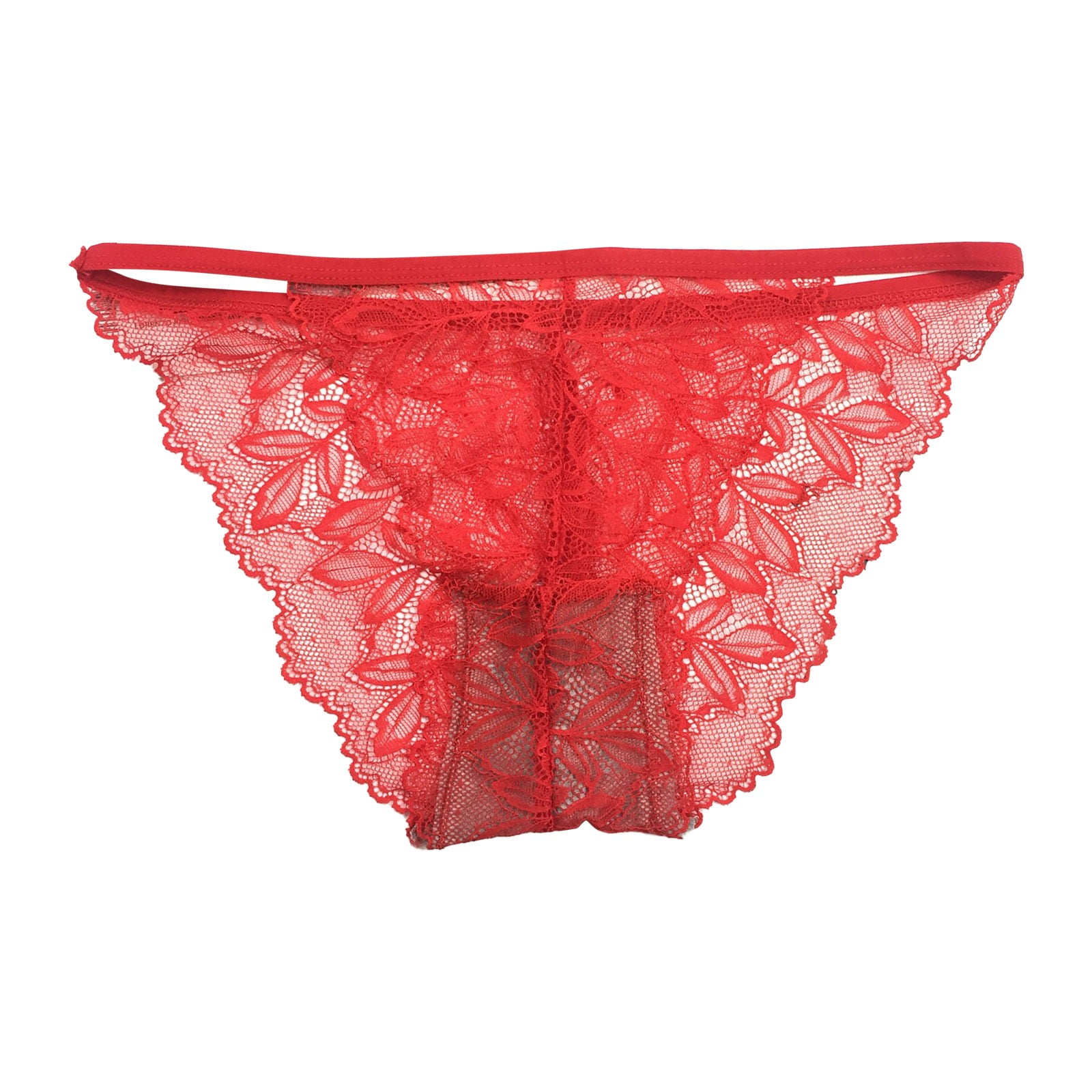 Women Simple Solid Color Lace Comfortable Simple Panties Bulk Panties