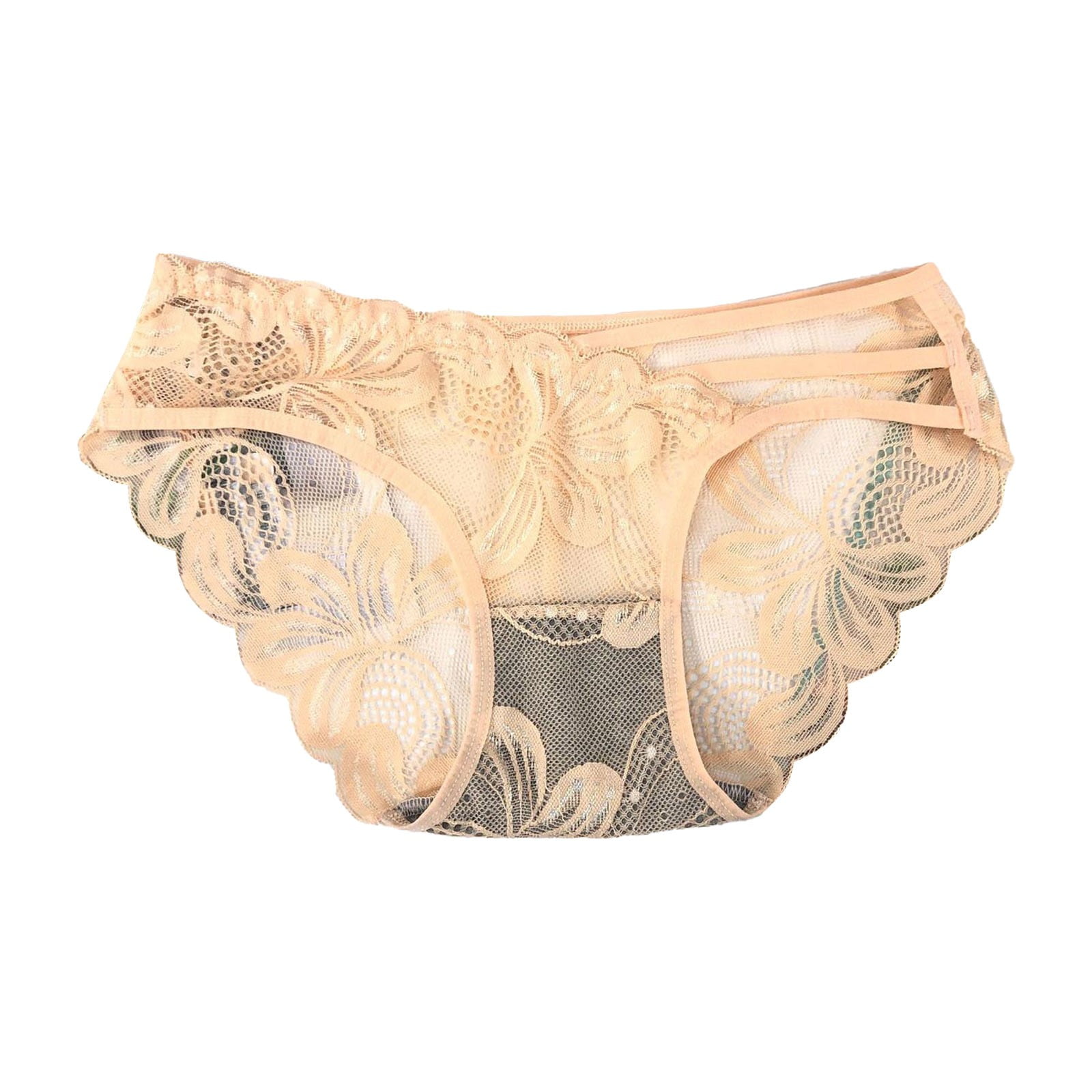 Women Simple Solid Color Lace Comfortable Simple Panties Bulk Panties