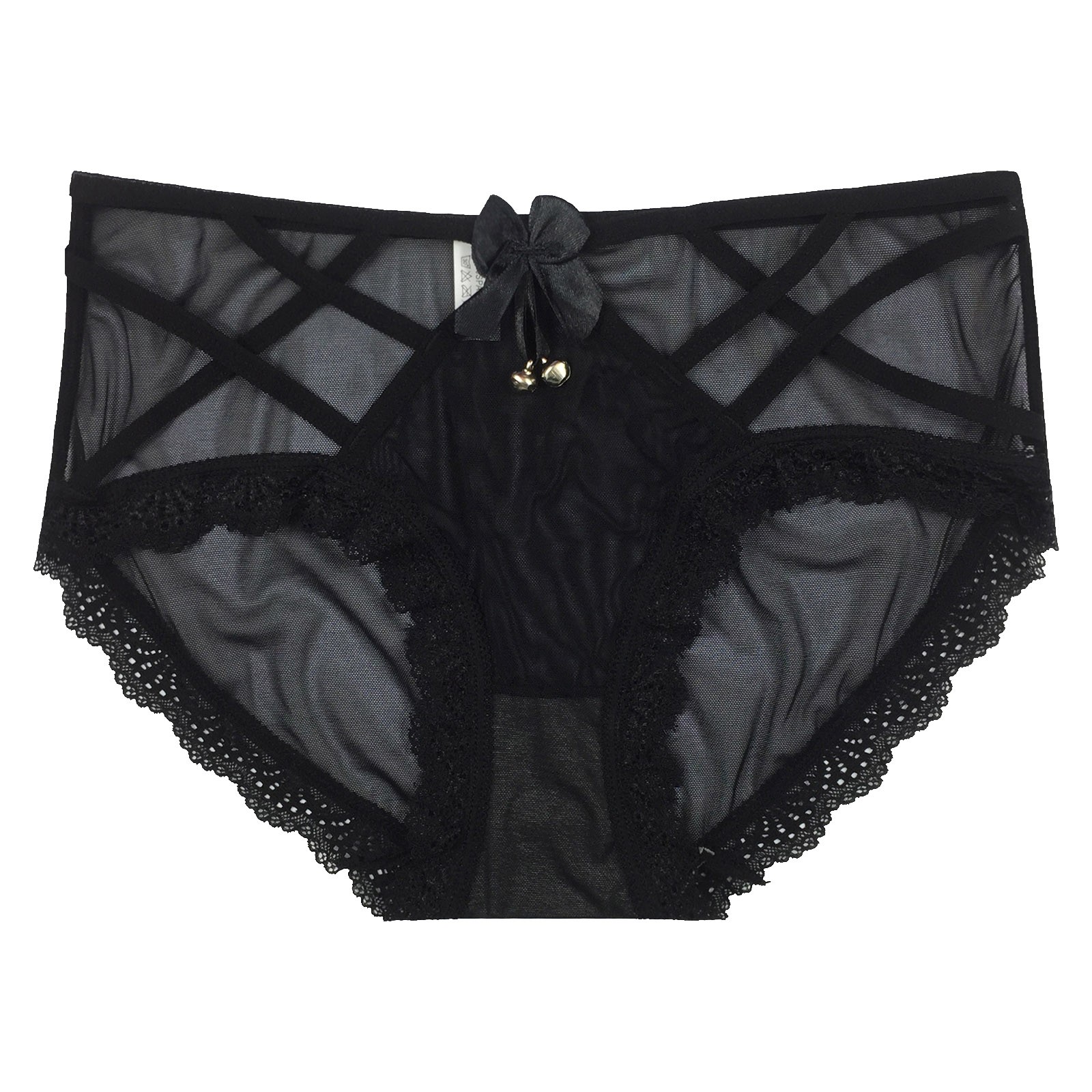 Women Simple Solid Color Lace Comfortable Simple Panties Bulk Panties