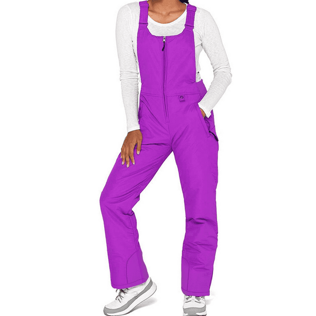 Women Ski Snow Bib Overalls Windproof Waterproof Insulated Ripstop One