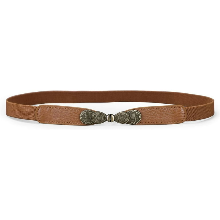 Women Skinny Elastic Stretch Belt for Dresses Retro Ladies  display picture 1