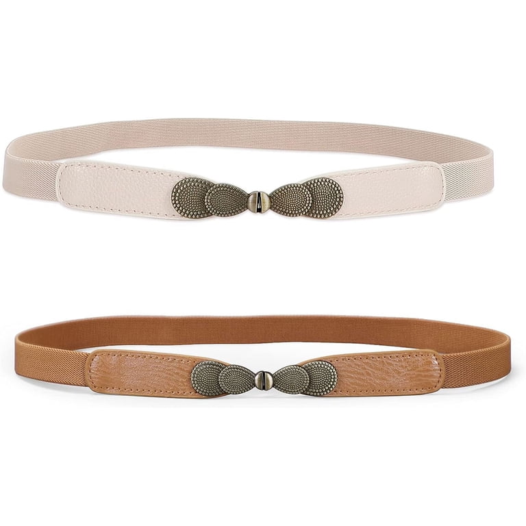 Women Skinny Elastic Stretch Belt for Dresses Retro Ladies  display picture 1