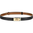 thumbnail image 1 of Women Skinny Leather Belt: Adjustable Thin Waist Belt for Ladies Dress Jeans Coats, 1 of 5