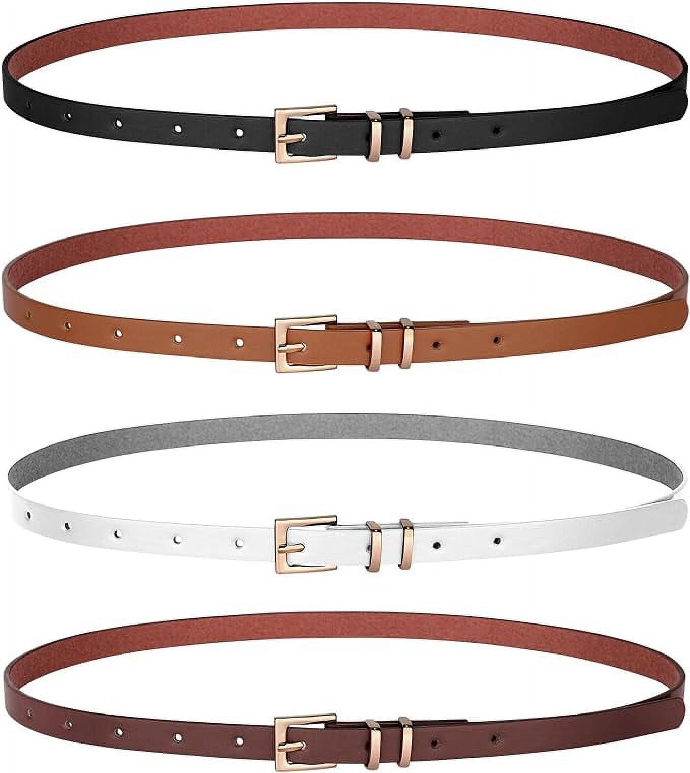 Double Pack Slim Women's Belt