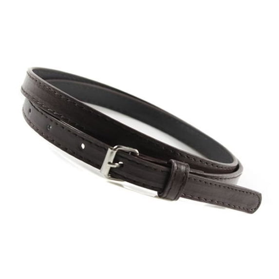 Women Skinny Leather Belt Thin Waist Jeans Belt for Pants in Pin Buckle Belt