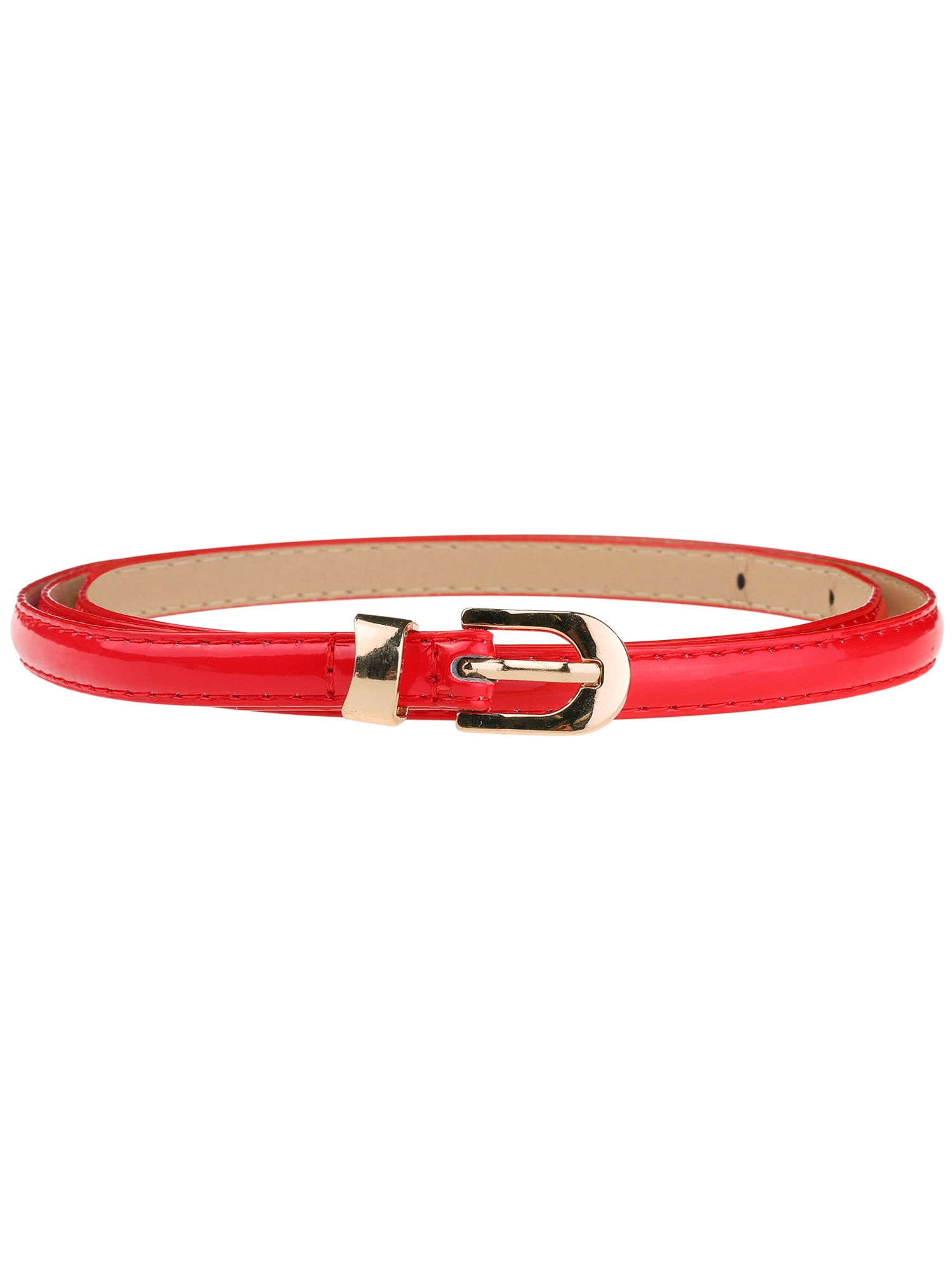 INSPIRE CHIC Women Skinny PU Leather Belt, Thin Waist Belts  display picture 3