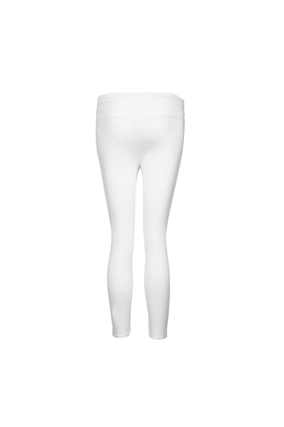 Women Skinny Ripped Pants High Waist Stretch Slim Pencil Trousers