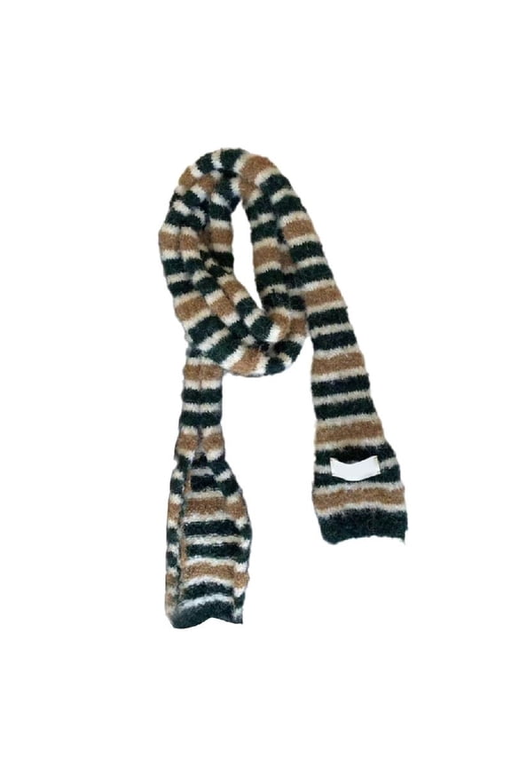 Women Skinny Scarf Thin Choker Knit Belt Long Tie Scarf Bag Handle Wrap