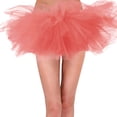 thumbnail image 1 of Women Skirt Carnival Clothes For Adult Skirt 6 Layered Tutu Mini Gown Skirt Women Classic Ballet Skirts Mardi Gras Watermelon Red L, 1 of 8