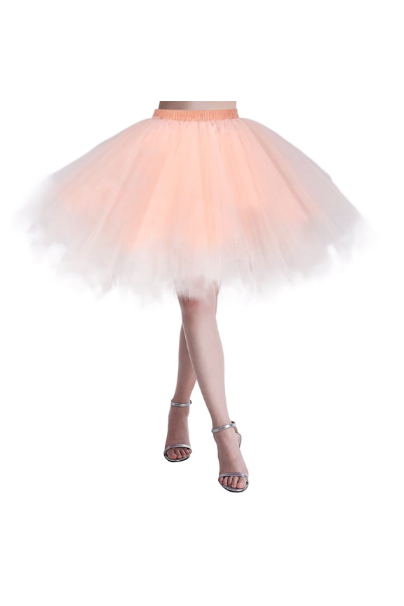 Women Skirt Carnival Clothes For Women Christmas Dance Party Skirt Holiday Party Tutu Ballet Skirts Mardi Gras Pink M
