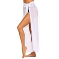 thumbnail image 1 of Women Skirts Elastic High Waist Maxi Skirts for Women Long Length Skirts with Pockets White M, 1 of 7