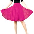 thumbnail image 1 of Women Skirts Knee Length Tulle Skirt High Waist A-line Pleated Princess Skirts Evening Gown Prom Wedding Skirt, 1 of 7