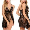 thumbnail image 1 of Women Sleepwear Pyjamas Negligee Babydoll Sexy Bathrobe Female Home Clothes, 1 of 2