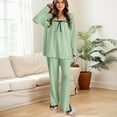 thumbnail image 1 of Women Sleepwear Women Pajama Set Women Pjs Women's Plus Size Solid Color with Chest Cushion Home Wear Pajama Set, 1 of 6