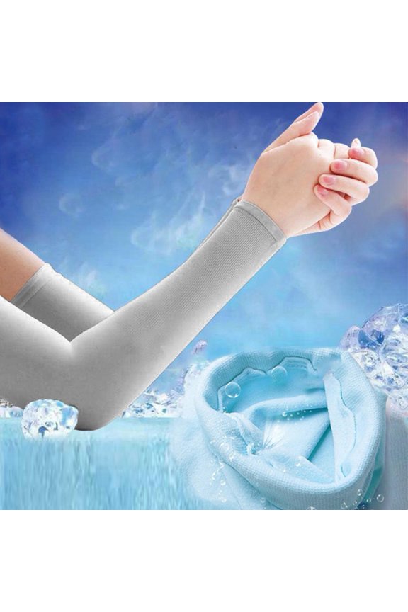 Women Sleeve Sun Protection Outdoor Sport Cycling Running Ice Silk Cover Cuff