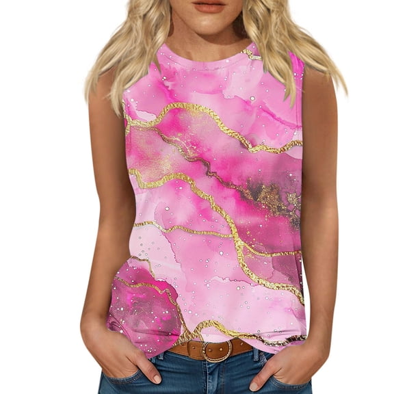 Women Sleeveless Crop Tops Plus Size, Animal Print Blouses for Women Women's Summer Tops, Tees & Blouses Fashion Tops for Women Trendy Summer Buy Again My Orders my orders