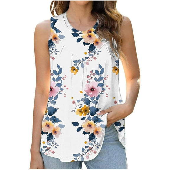 Women Sleeveless Crop Tops Plus Size, Button Down Blouses for Women Business Casual Womens Country Graphic Tees Vintage Trendy Cute Crop Tops for Women Evening Party Shirts White